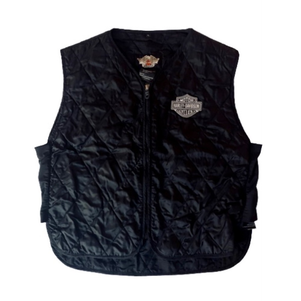 Men’s Harley Davidson Black Vest Riding Gear Quilt